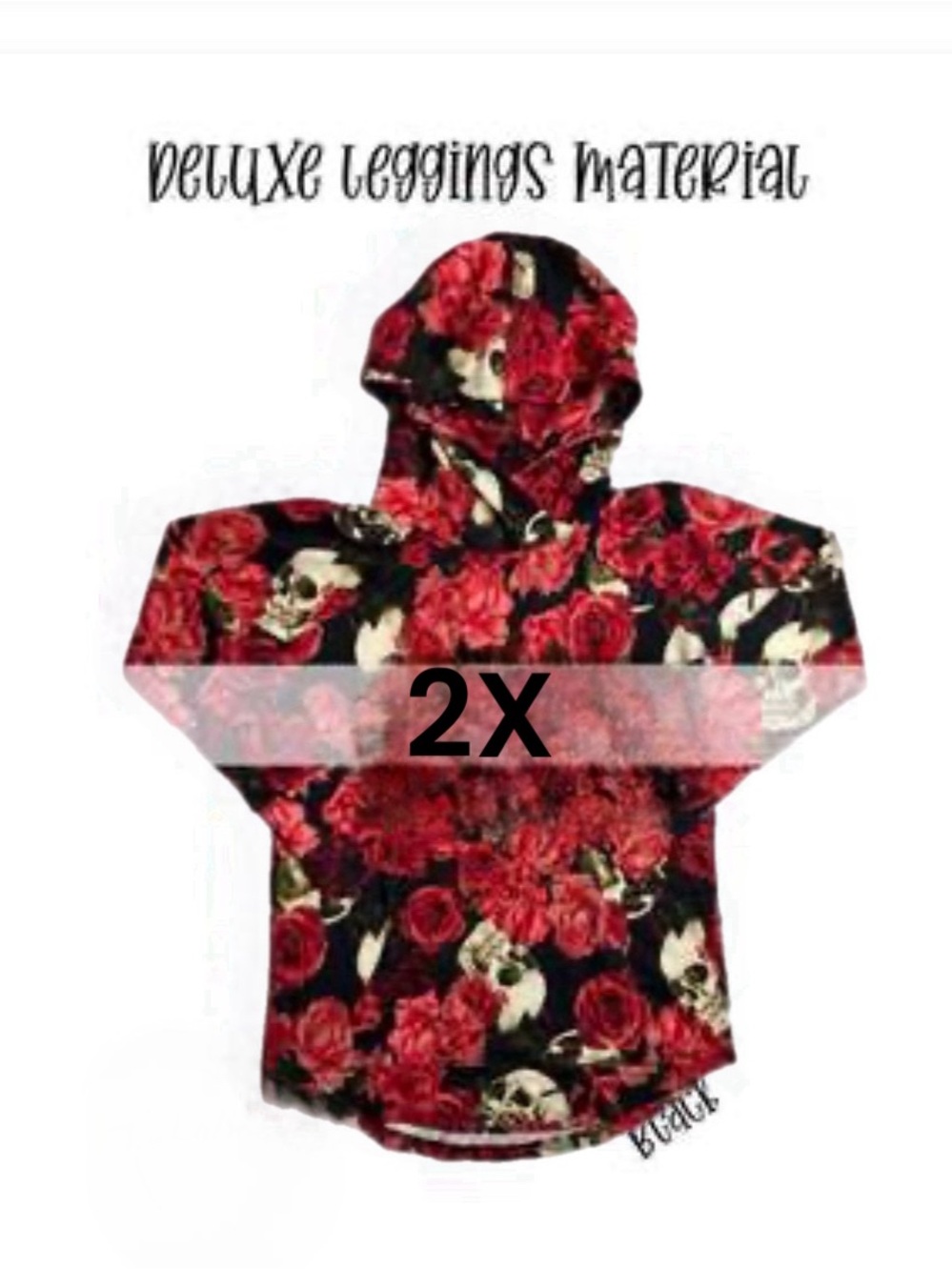 Lularoe 2X Rose Floral & Skulls Amber NWT